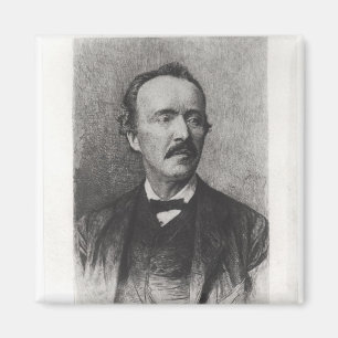Portrait of Heinrich Schliemann Magnet