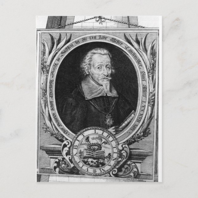 Portrait of Heinrich Schutz Postcard (Front)