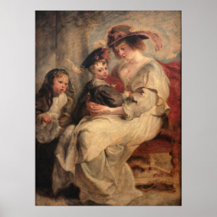 Portrait of Helena Fourment Poster