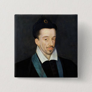 Portrait of Henri III 15 Cm Square Badge