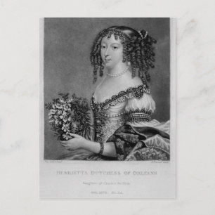 Portrait of Henrietta Anne, Duchess of Orleans Postcard