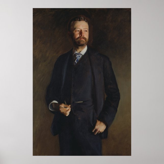 Portrait of Henry Cabot Lodge by JS Sargent Poster (Front)