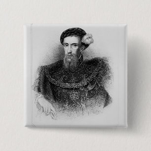 Portrait of Henry Howard Earl of Surrey 15 Cm Square Badge