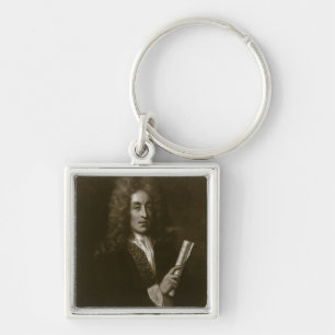 Portrait of Henry Purcell (1659-95) engraved by Ge Key Ring