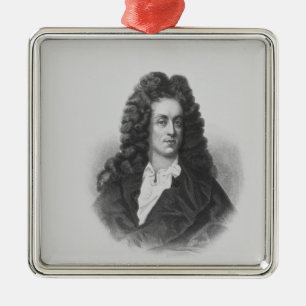 Portrait of Henry Purcell Metal Tree Decoration
