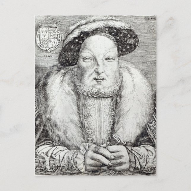 Portrait of Henry VIII, 1548 Postcard (Front)