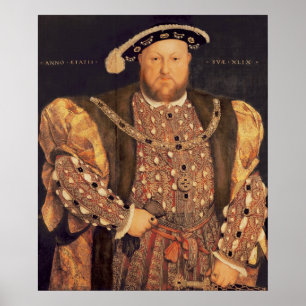 Portrait of Henry VIII  aged 49, 1540 Poster