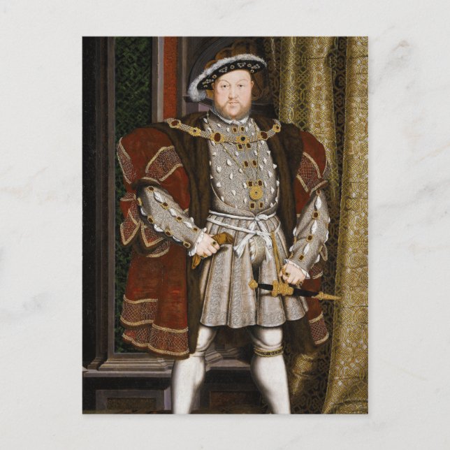 Portrait of Henry VIII by Hans Holbein the Younger Postcard (Front)