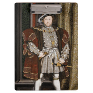 Portrait of Henry VIII (Hans Holbein the Younger) Clipboard