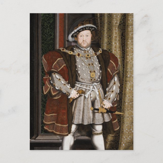 Portrait of Henry VIII (Hans Holbein the Younger) Postcard (Front)