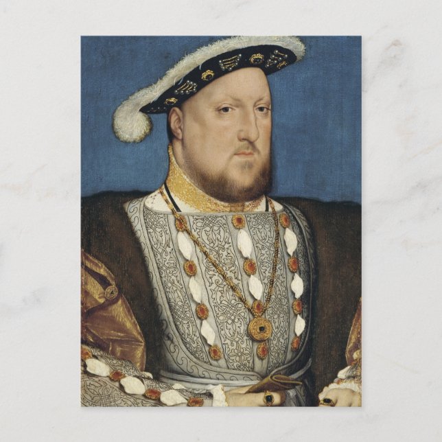 Portrait of Henry VIII of England by Hans Holbein Postcard (Front)