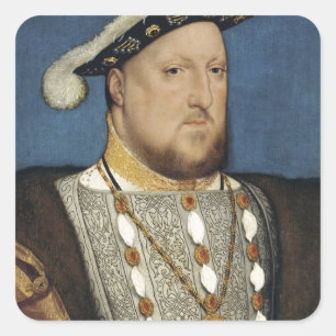 Portrait of Henry VIII of England by Hans Holbein Square Sticker