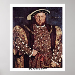 Portrait Of Henry Viii Of England Poster