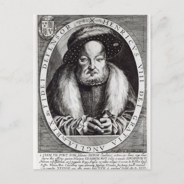 Portrait of Henry VIII Postcard (Front)