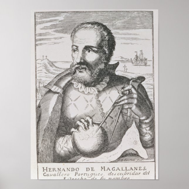 Portrait of Hernando de Magallanes Poster (Front)