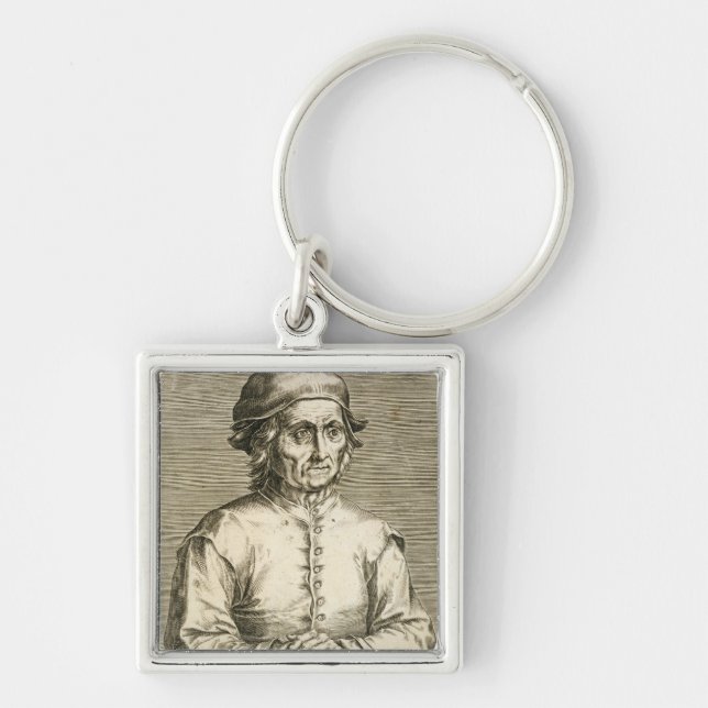 Portrait of Hieronymus Bosch (c.1450-1516) plate 3 Key Ring (Front)