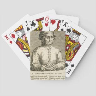 Portrait of Hieronymus Bosch (c.1450-1516) plate 3 Playing Cards