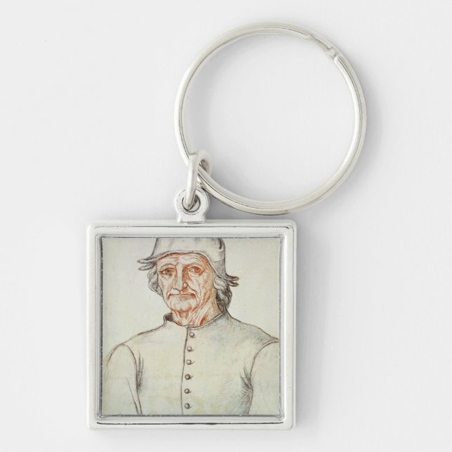 Portrait of Hieronymus Bosch Key Ring (Front)