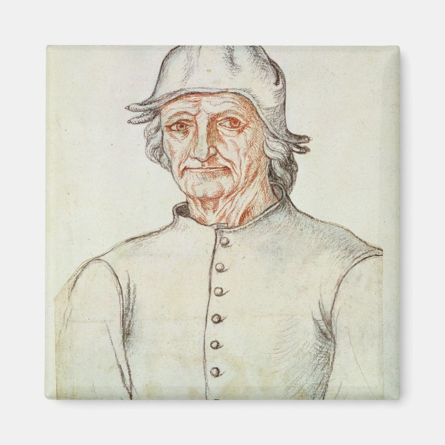 Portrait of Hieronymus Bosch Magnet (Front)