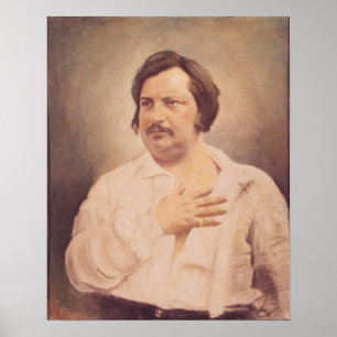 Portrait of Honore de Balzac Poster