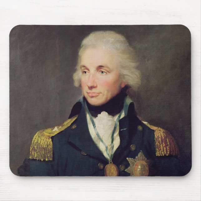 Portrait of Horatio Nelson , Viscount Nelson Mouse Pad (Front)
