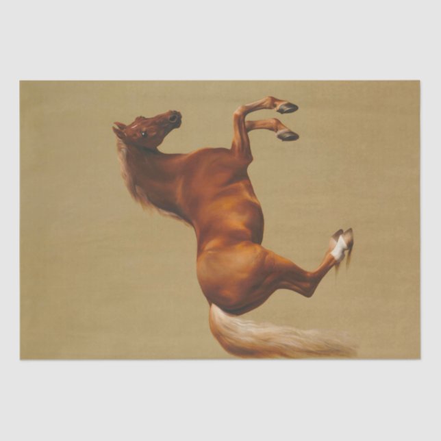 Portrait of horse Whistlejacket Painting Decoupage Tissue Paper (Front)