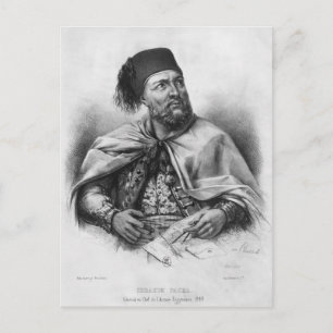 Portrait of Ibrahim Pasha, 1840 Postcard
