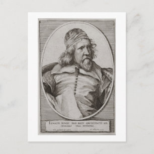 Portrait of Inigo Jones (1573-1652) engraved by We Postcard