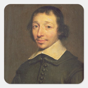 Portrait of Isaac-Louis Lemaistre de Sacy 1658 Square Sticker