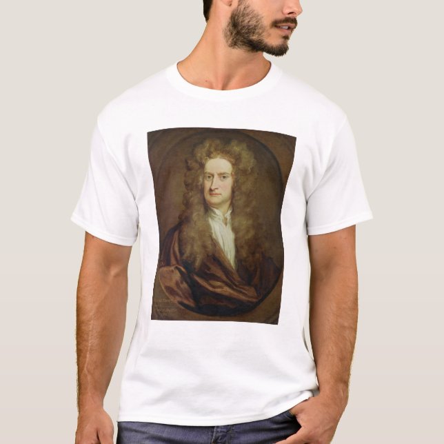 Portrait of Isaac Newton  1702 T-Shirt (Front)