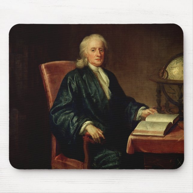 Portrait of Isaac Newton , c.1726 Mouse Pad (Front)