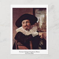 Portrait Of Isaak Abrahamsz Massa By Frans Hals