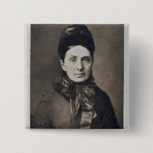 Portrait of Isabella Bird Bishop 15 Cm Square Badge