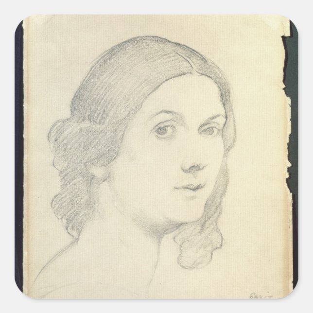 Portrait of Isadora Duncan , 1908 Square Sticker (Front)