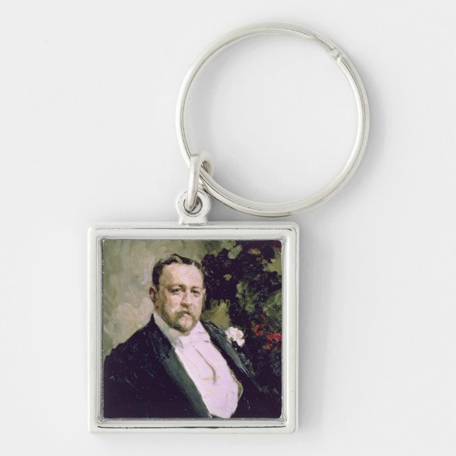 Portrait of Ivan Morosov  1903 Key Ring (Front)