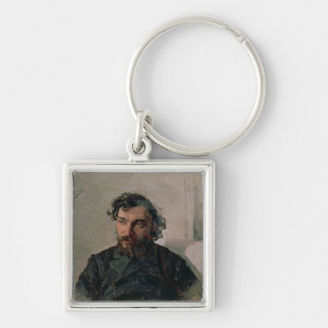 Portrait of Ivan Pochitonov , 1882 Key Ring (Front)