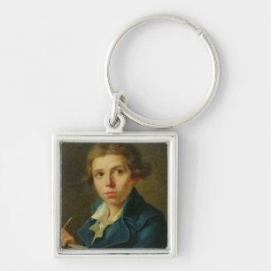 Portrait of Jacques-Louis David  as a Youth Key Ring