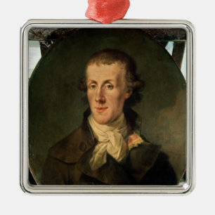 Portrait of Jacques Pierre Brissot Metal Ornament