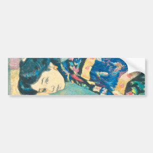 Portrait of Japanese Woman (by Fujishima Takeji) Bumper Sticker