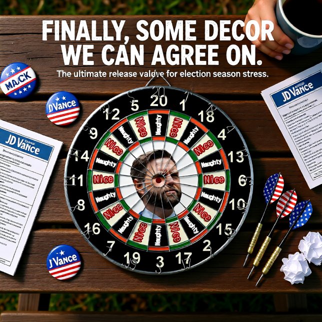 Portrait of  JD Vance political dart board (Creator Uploaded)