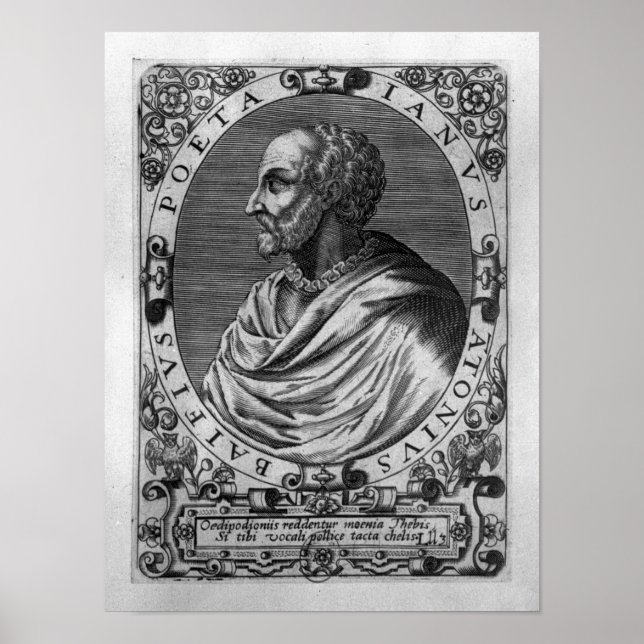 Portrait of Jean Antoine de Baif Poster (Front)