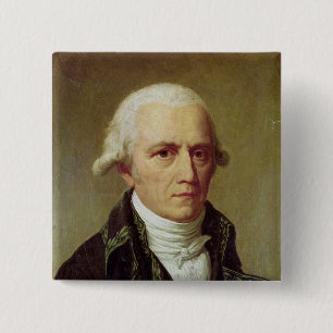 Portrait of Jean-Baptiste de Monet 15 Cm Square Badge