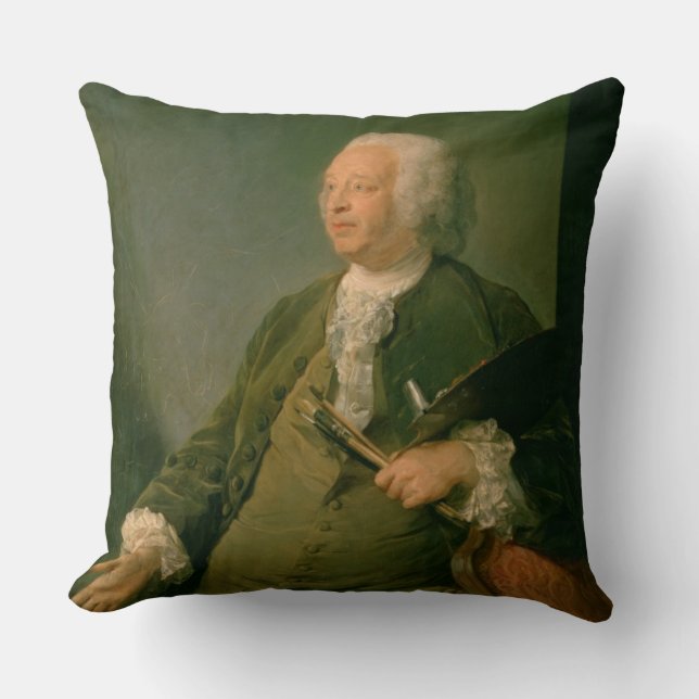 Portrait of Jean-Baptiste Oudry (1686-1755) c.1753 Cushion (Front)