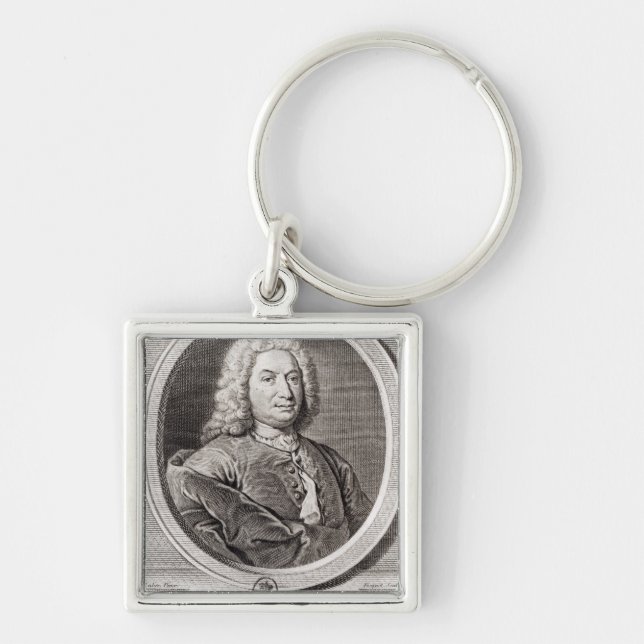 Portrait of Jean Bernoulli  engraved by Key Ring (Front)