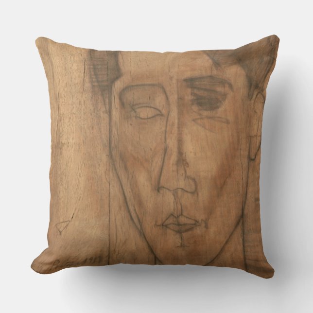 Portrait of Jean Cocteau (1889-1963) 1917 (pencil Cushion (Front)