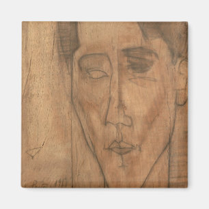 Portrait of Jean Cocteau (1889-1963) 1917 (pencil Magnet