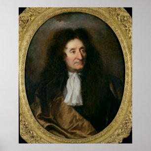 Portrait of Jean de La Fontaine Poster