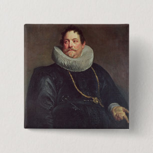 Portrait of Jean de Montfort 15 Cm Square Badge