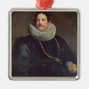 Portrait of Jean de Montfort Metal Tree Decoration