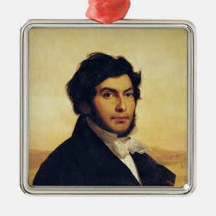 Portrait of Jean-Francois Champollion 1831 Metal Ornament
